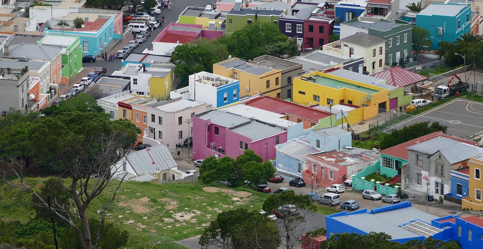 Brightly painted houses of the Bo-Kaap, Cape Town